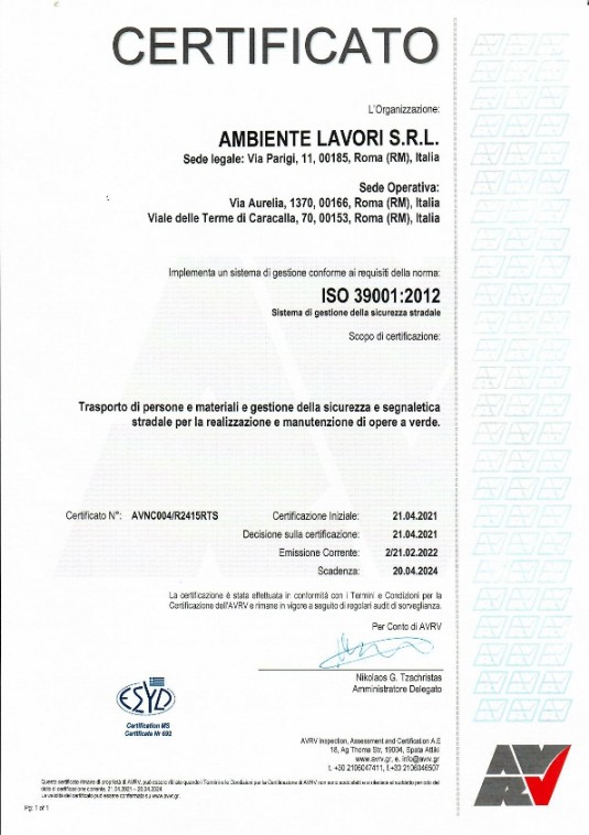 ISO 39001 2012